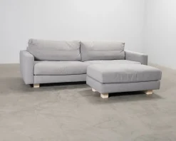 Adea Rest 3-sits soffa med fotpall grå
