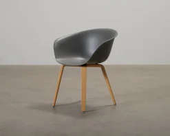 Arper Duna 02 stol grå