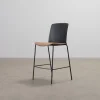 Arper Mixu barstol svart / brun