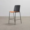 Arper Mixu barstol svart / orange