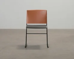 Arper Stacy stol svart / orange
