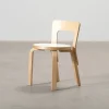 Artek N65 barnstol björk / vit laminat