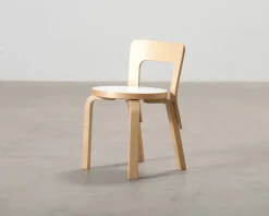 Artek N65 barnstol björk / vit laminat