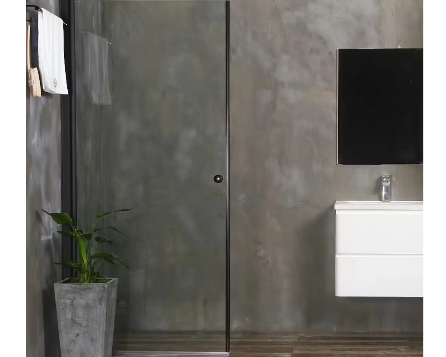 Bathlife duschdörr svart
