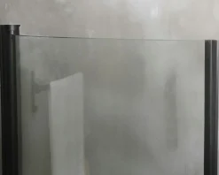Bathlife Mångsidig duschdörr 45° svart