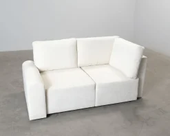 Bella 3-sits bäddsoffa med divan vit