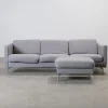 BoConcept Osaka 3-sits soffa med fotpall grå