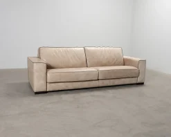 Boknäs 2,5-sits lädersoffa beige