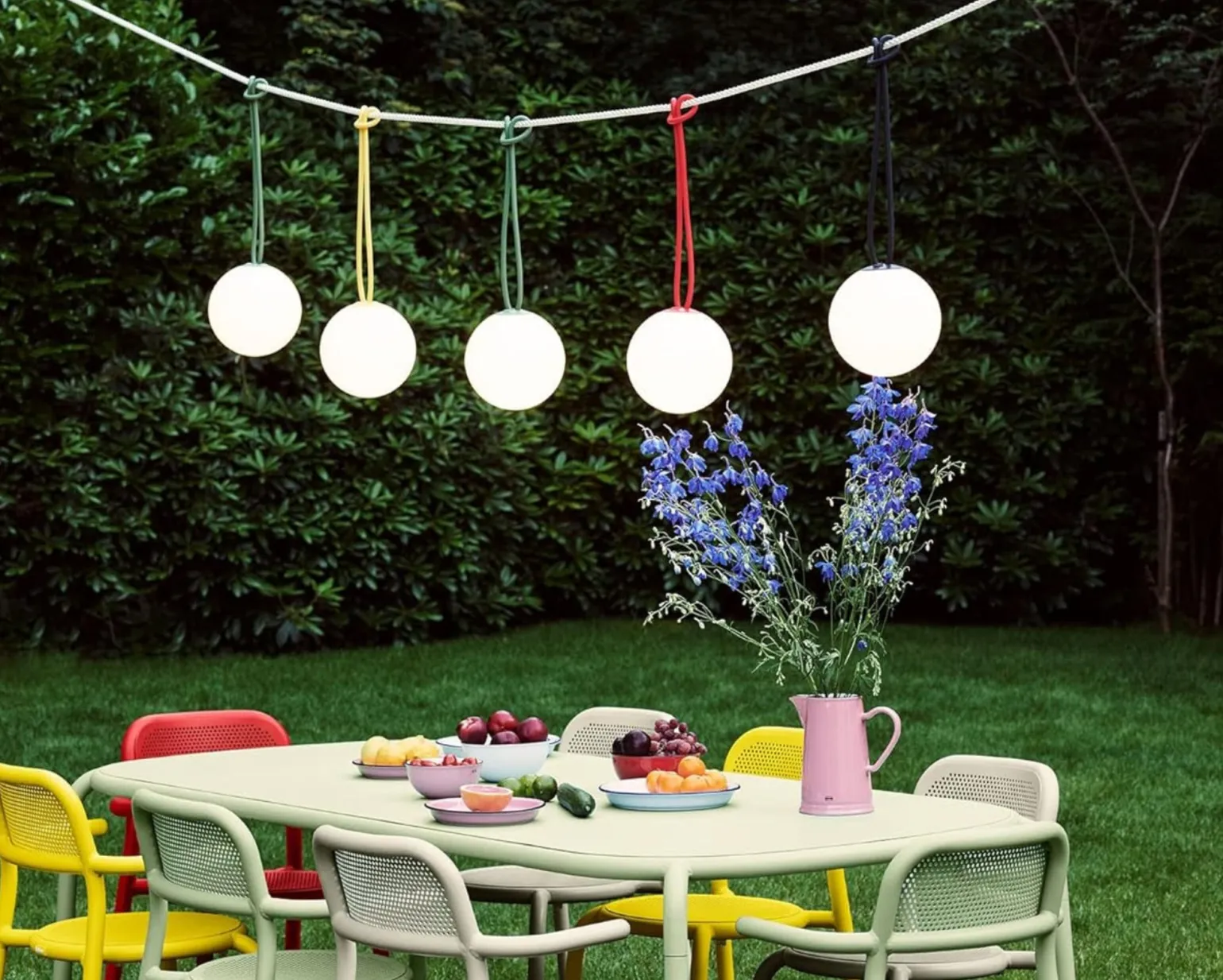 Bolleke Fatboy bärbar lampa Dark Ocean, set om 2