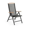 Brafab Andy utomhusstol svart / teak