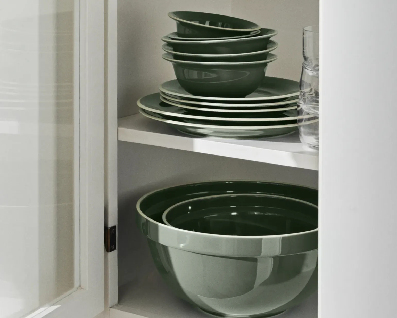 Broste Copenhagen Taverna tallrik ø 13,5 cm grön, set om 4