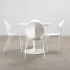Calligaris matgrupp inkl. bord och 4 stolar vit
