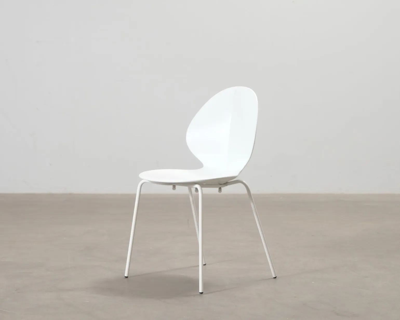 Calligaris matgrupp inkl. bord och 4 stolar vit