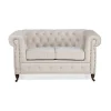 Chesterfield Deluxe 2-sits soffa beige