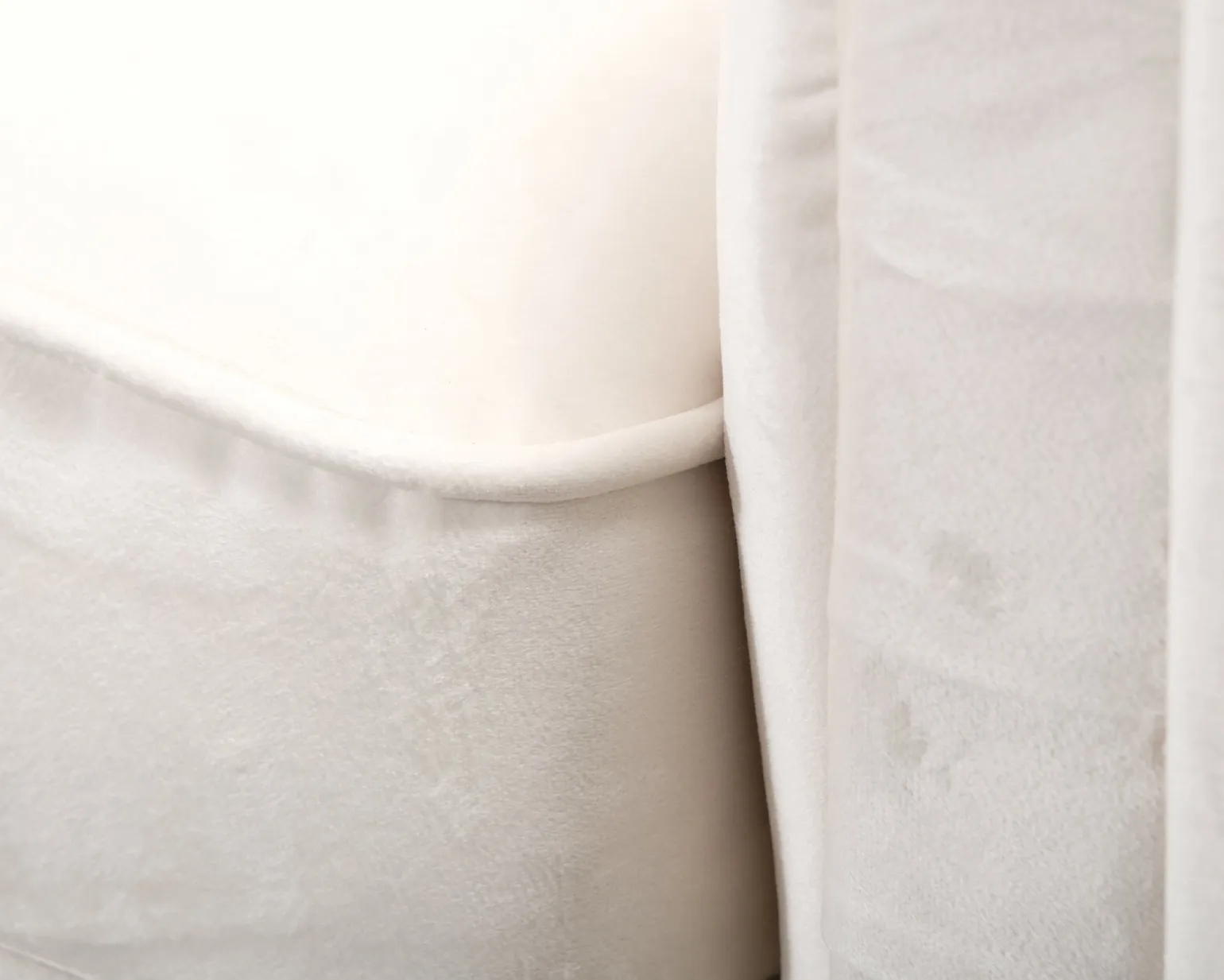 Chesterfield Lyx 3-sits sammetssoffa ljusbeige