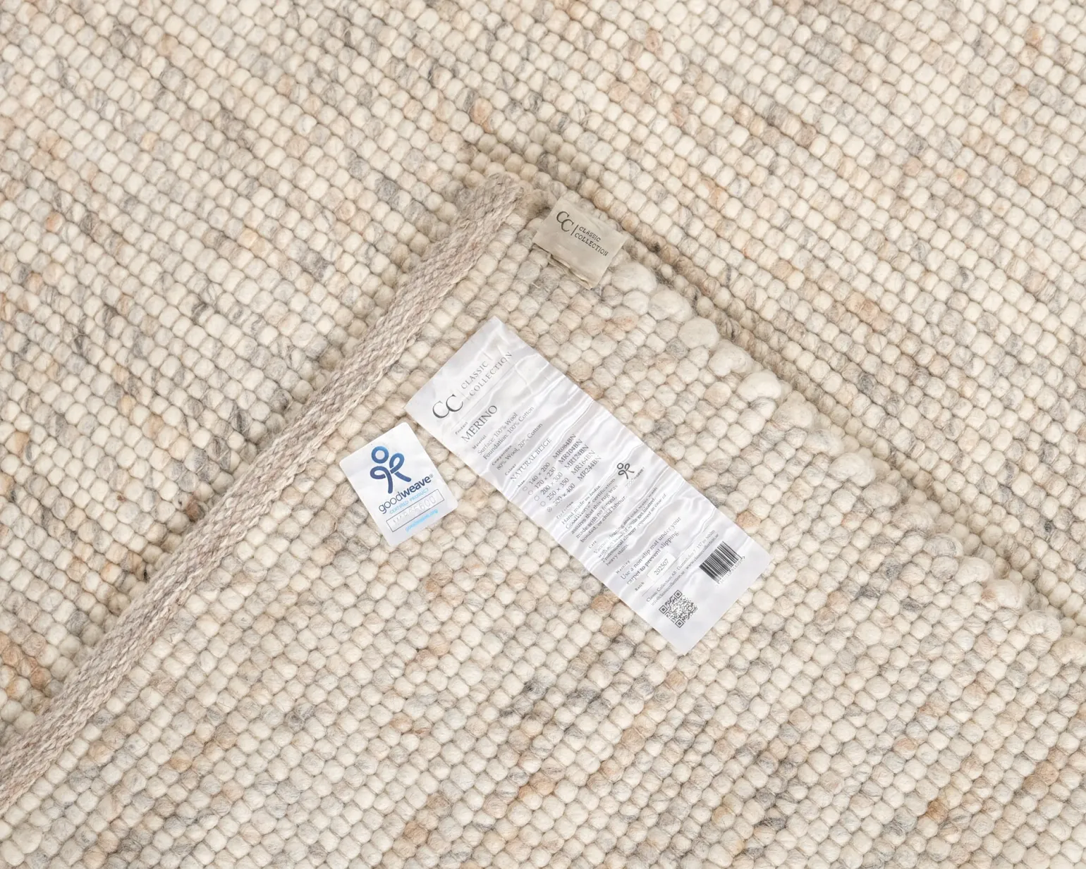 Classic Collection Merino ullmatta 300 x 400 cm beige
