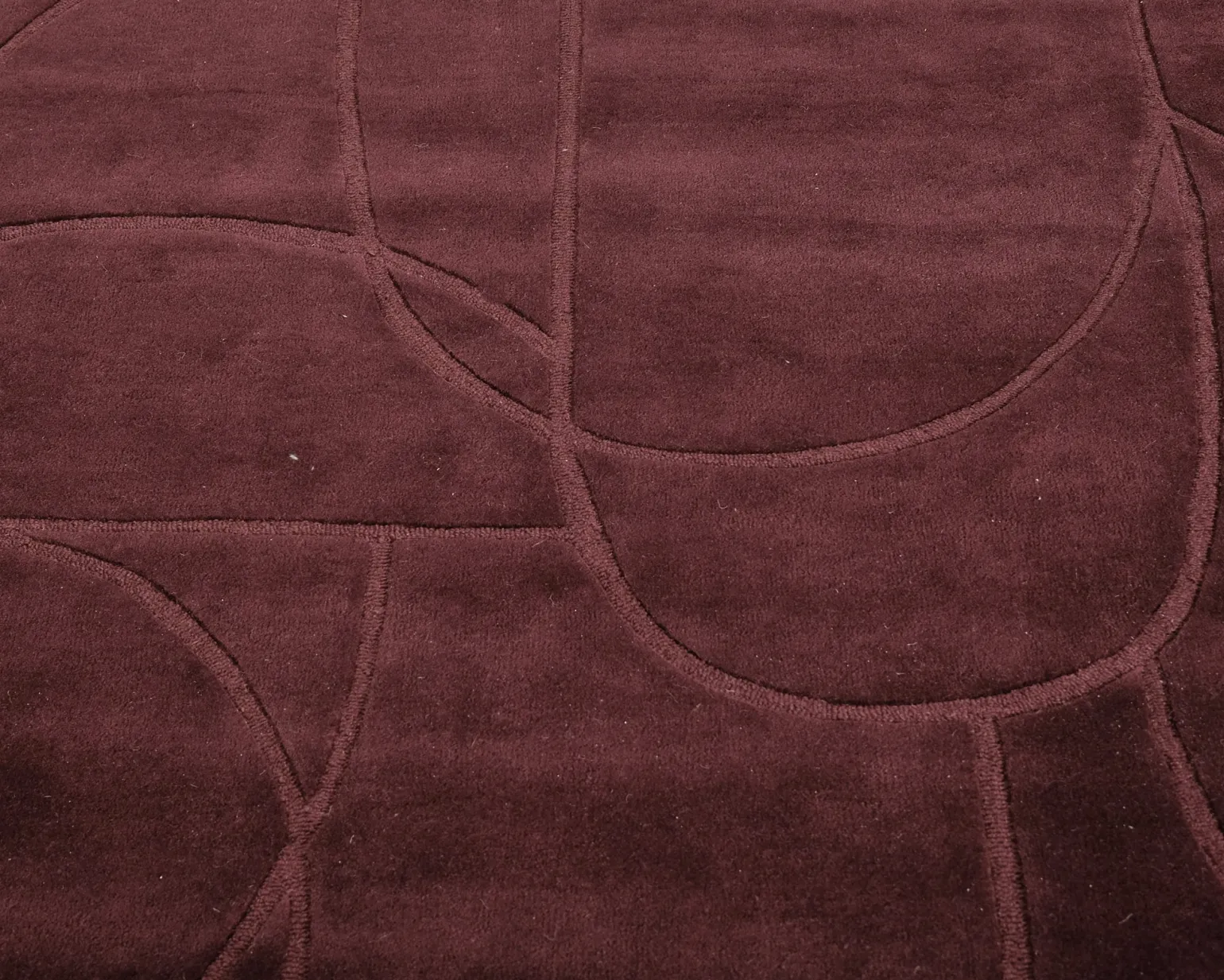 Classic Collection Modern Abstract ullmatta 200 x 300 cm vinröd