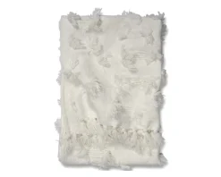 Classic Collection Pläd Rope filt 130 x 170 cm vit