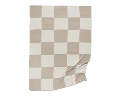 Classic Collection Pläd Square filt 130 x 170 cm beige