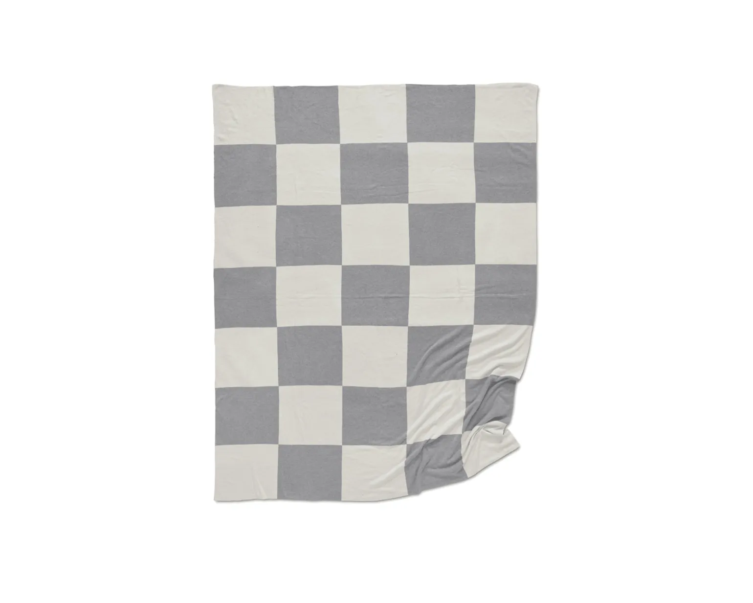 Classic Collection Pläd Square filt 130 x 170 cm grå