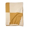 Classic Collection Pläd Square filt 130 x 170 cm gul