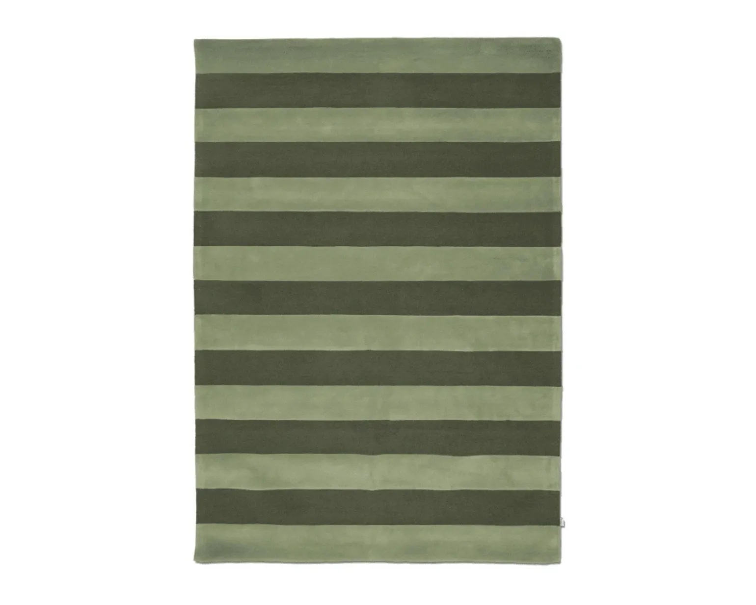 Classic Collection Stripe Boucle matta 200 x 300 cm grön