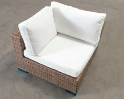 Comfort Garden Bahamas utomhus hörnmodul brun / vit