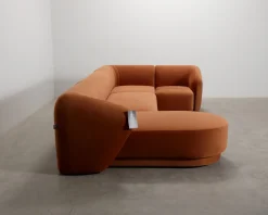 CXL by Christian Lacroix Louis hörnsoffa med divan terrakotta