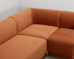 CXL by Christian Lacroix Louis hörnsoffa med divan terrakotta