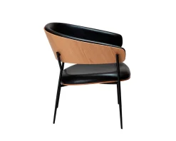 Dan-Form Crib loungestol svart / ek