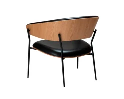 Dan-Form Crib loungestol svart / ek