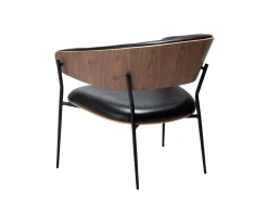 Dan-Form Crib loungestol svart / valnöt