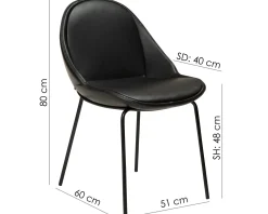 Dan-Forn Arch stol svart