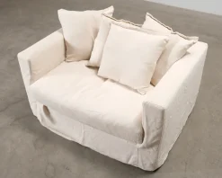 Decotique Le Grand Air Love Seat fåtölj Creamy White