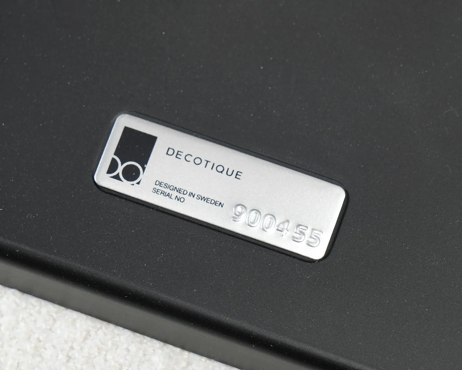 Decotique Note matstol svart / vit, set om 4