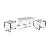 Defneia satsbord, 3 delar