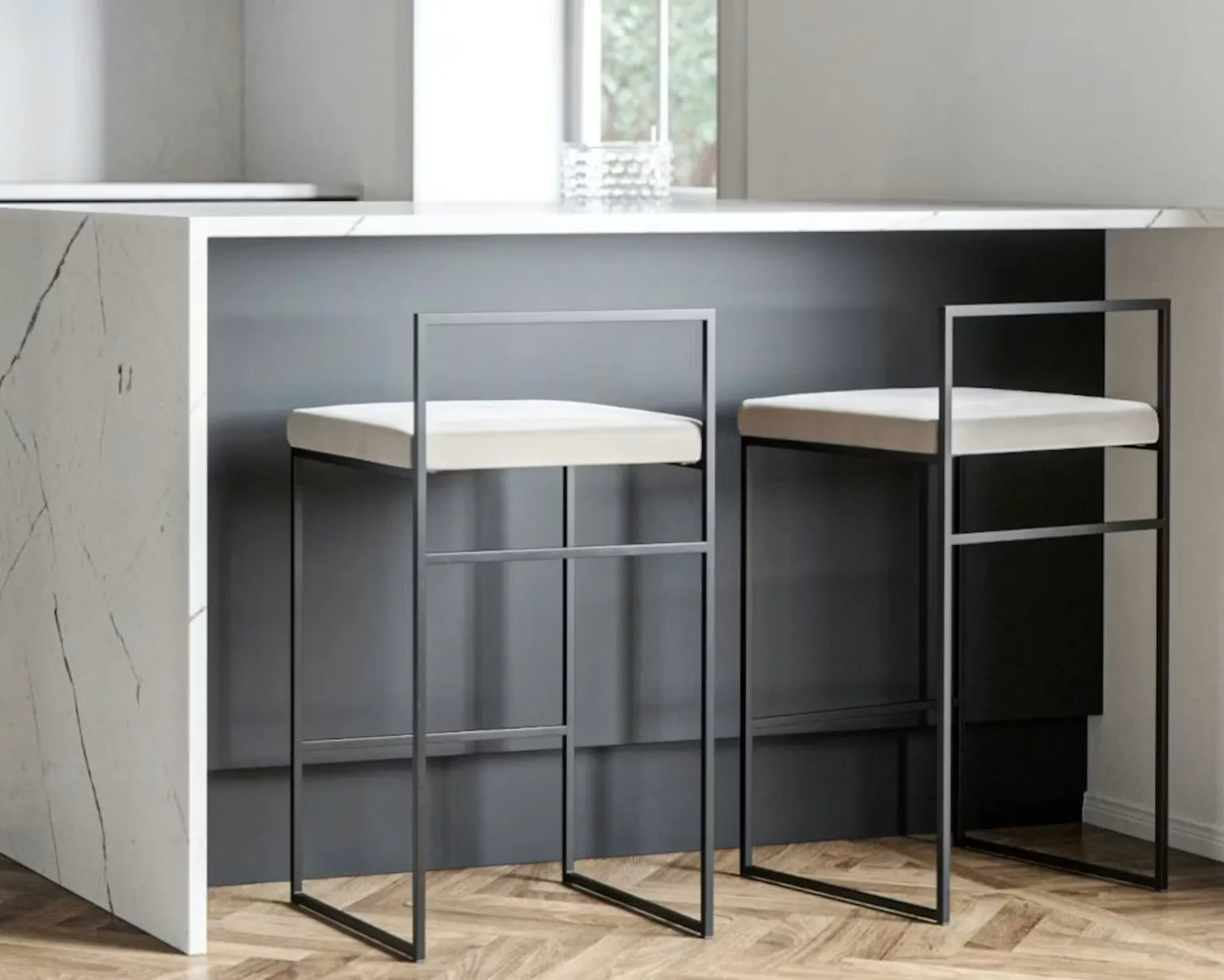 Department barpall beige / svart