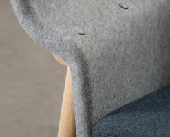 De Vorm Pod PET Felt fåtölj grå