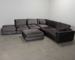 Dubai U-soffa grå