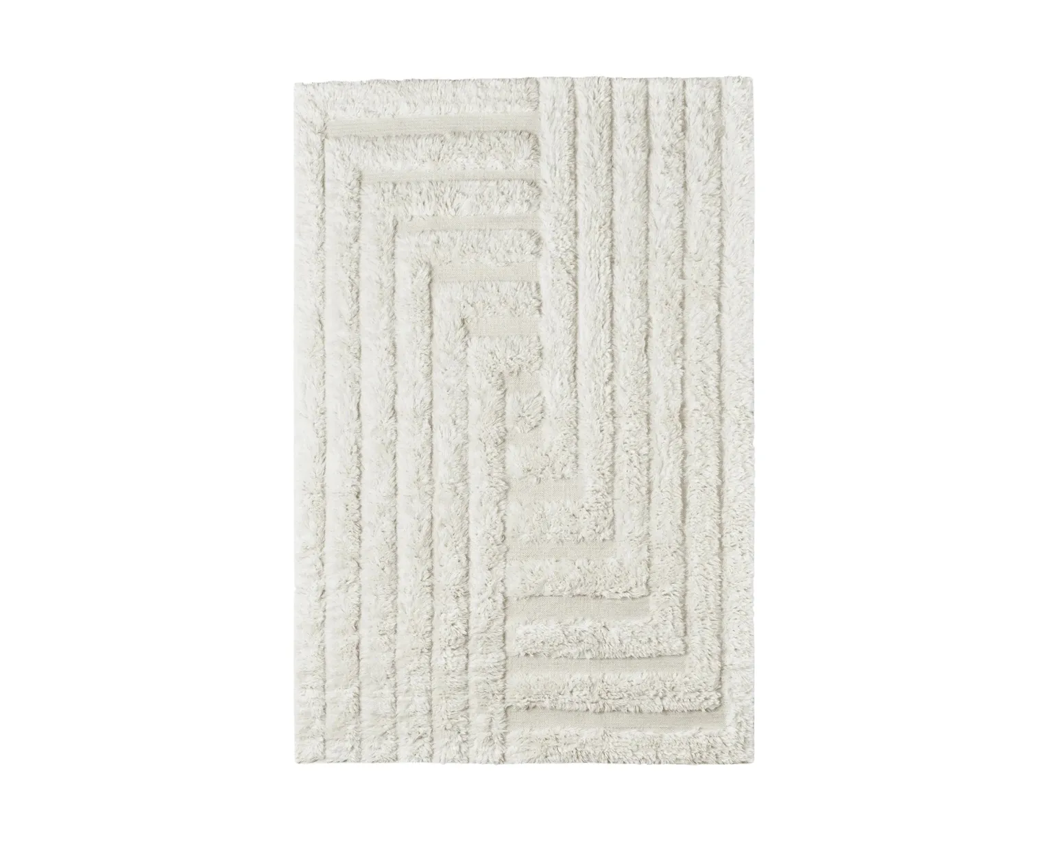 Dusty Deco Shaggy Labyrinth ullmatta 200 x 300 cm naturvit