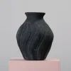 Dusty Deco Swirl vas svart