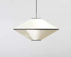 Edgeform Tafta pendellampa ø 65 cm svart / naturvit