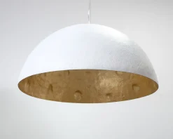 Faro Magma pendellampa vit / gul