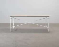 FeelDesign Cliff matbord 200 cm vit / ek