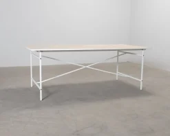 FeelDesign Cliff matbord 200 cm vit / ek