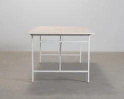 FeelDesign Cliff matbord 200 cm vit / ek