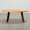FeelDesign Freddy soffbord ø 115 cm oak / svart