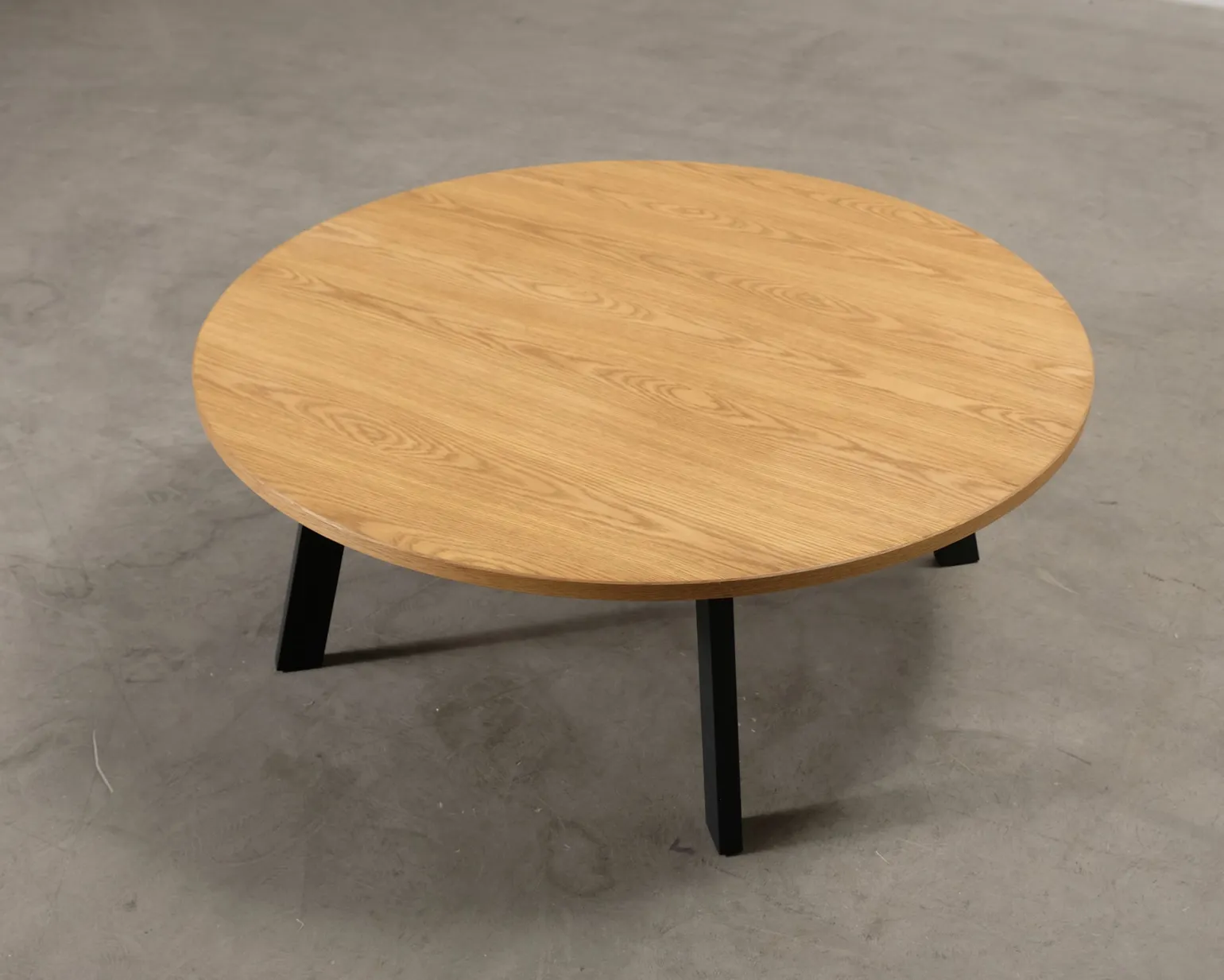 FeelDesign Freddy soffbord ø 115 cm oak / svart