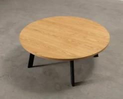 FeelDesign Freddy soffbord ø 115 cm oak / svart