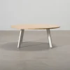 FeelDesign Freddy soffbord ø 115 cm oak / vit